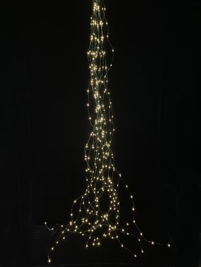 Гірлянда світлодіодна Novogod'ko на мідн.дроті "Кінський хвіст", 480 LED, тепл.біл., 3м,8