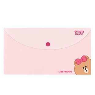 Папка-конверт Yes Line Friends TRAVEL на кнопці
