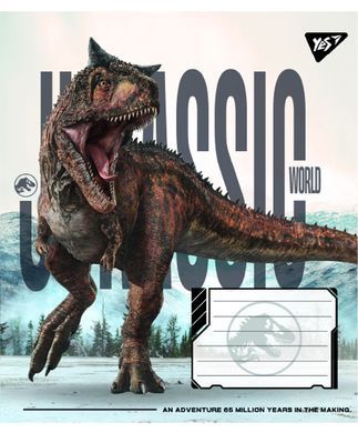 Зошит учнівський шкільний Yes JURASSIC WORLD ALIVE А5 12 аркушів лінія