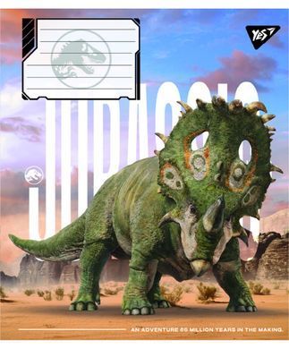 Зошит учнівський шкільний Yes JURASSIC WORLD ALIVE А5 12 аркушів лінія