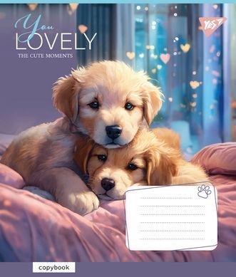 Зошит шкільний Yes You Lovely 12 аркушів лінія