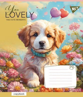 Зошит шкільний Yes You Lovely 12 аркушів лінія