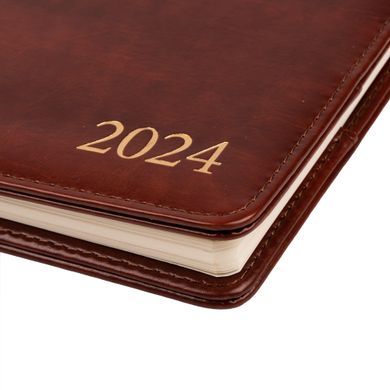Планинг настольный Leo Planner датированный 2024 Whisky коричневый