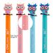 Ручка масляна YES «Cute owl» автоматична, 0,7 мм, синя 2 з 5