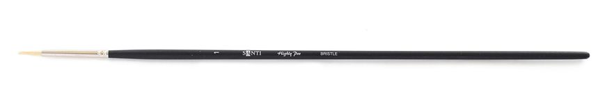 Кисть худож. щетина "Santi Highly Pro", длинная ручка, круглая, №1.