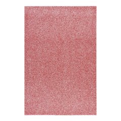 Фоамиран ЭВА розовый с глиттером, 200*300 мм, толщина 1,7 мм, 10 листов
