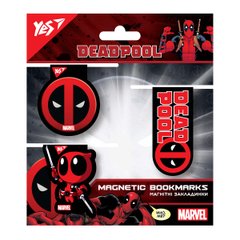 Закладки магнитные YES Marvel.Deadpool, 3шт.