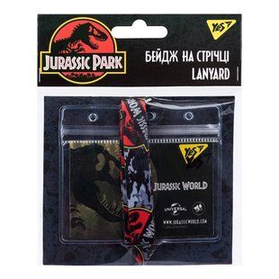 Бейдж YES на ленте &ldquo;Jurassic World&rdquo;, принт