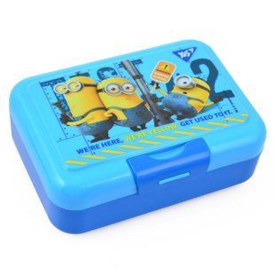 Контейнер для їжі "Minions", 450 мл, з ложкою та виделкою YES