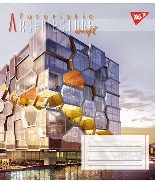 Тетрадь для записей Yes Futuristic architecture 96 листов линия