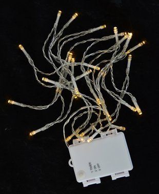 Електрогірлянди Yes! Fun вулична, 30 LED лампочок, молочно-біла, 3,10 м., 1 реж.міганія, п