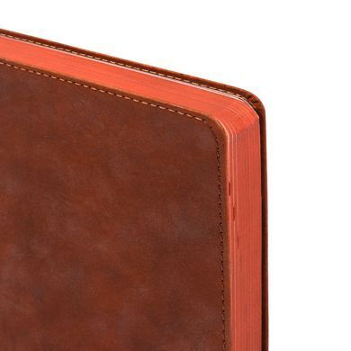Щоденник діловий Leo Planner Case A5 датований 2027 інтегральний коричневий 368 сторінок