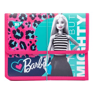 Папка для тетрадей YES пласт. на резинке В5 "Barbie"
