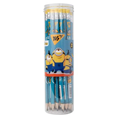 Олівець чорнографітний YES Minions трикутний з ластиком