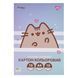 Картон кольоровий односторонній Yes Pusheen 10 аркушів А4 папка 1 з 4