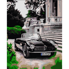 Набор, картина по номерам "Ретро BMW", 40*50 см, SANTI