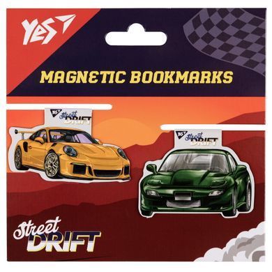 Закладки магнітні Yes Super Street drift, 2шт