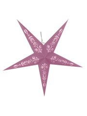Звезда бумажная Novogod'ko, 3D, пудрово-розовая, 60 см, LED