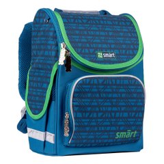 Рюкзак школьный каркасный SMART PG-11 "Megapoliss", синий