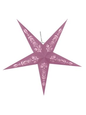 Звезда бумажная Novogod'ko, 3D, пудрово-розовая, 60 см, LED