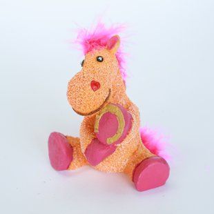 Сувенір "HORSE" 11см, малиновий