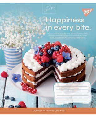 А5/96 лін. YES Desserts, зошит для записів