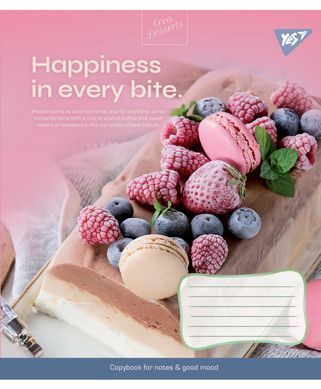 А5/96 лін. YES Desserts, зошит для записів