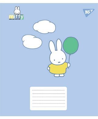 Зошит учнівський шкільний Yes Miffy Playfull А5 12 аркушів клітинка