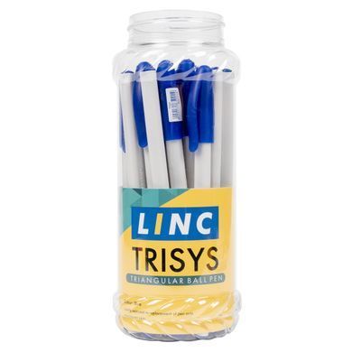 Ручка шар/масл "Trisys" синяя 0,7 мм "LINC"