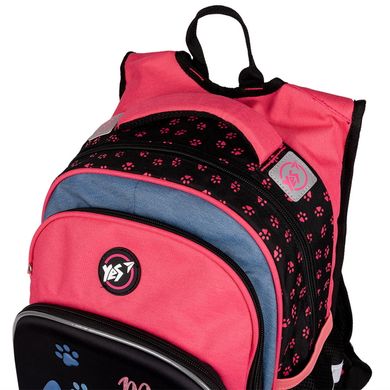 Рюкзак YES S-58 "Meow", черный/розовый