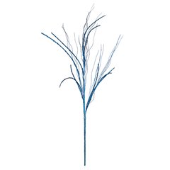 Ветка декоративная Novogod'ko, Сияние, 94 см, синяя