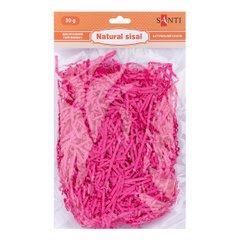 Наполнитель бумажный гофрированный SANTI, 30 г, цвет ярко-розовый.