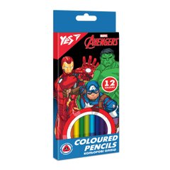 Карандаши цветные YES 12 цв. Marvel.Avengers