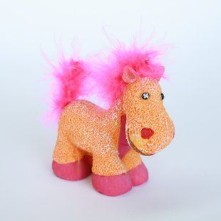 Сувенір "HORSE" 11см, малиновий