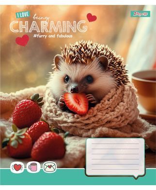 Зошит учнівський шкільний 1 Вересня Charming А5 12 аркушів клітинка