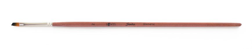 Пензель худож. синтетика "Santi Studio", коротка ручка, кутовий, №2.