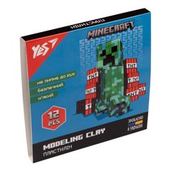 Пластилин YES Minecraft 12 цветов 240 г