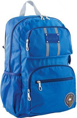 Рюкзак подростковый YES OX 334, голубой, 29*45.5*15