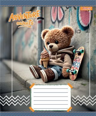 Зошит учнівський шкільний 1 Вересня Adventure awaits А5 12 аркушів лінія