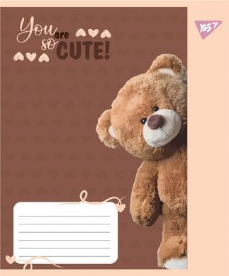 Зошит учнівський шкільний Yes You are cute А5 24 аркушів лінія