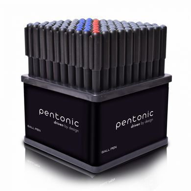 Ручка шариковая LINC Pentonic 0,7 мм стенд 100 шт микс цветов