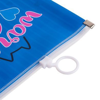 Папка-конверт YES на блискавцi A4 "Meow", з бабл