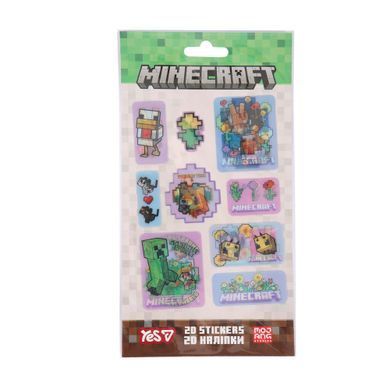 Набор наклеек 2D Yes Minecraft.Spring Animals