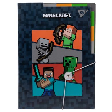 Папка YES А4 з 3 роздільниками Minecraft