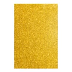 Фоамиран ЭВА золотой с глиттером, 200*300 мм, толщина 1,7 мм, 10 листов