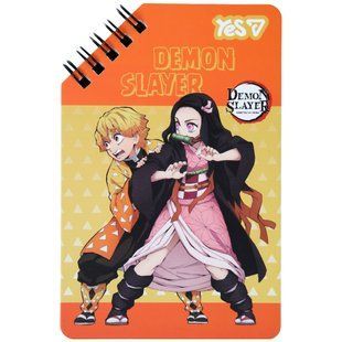 Блокнот Yes Demon Slayer Heroes 95x145 60 листов линия