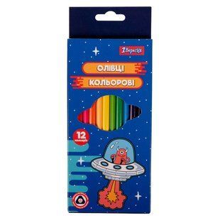 Олівці кольорові 1 Вересня 12 кол Space