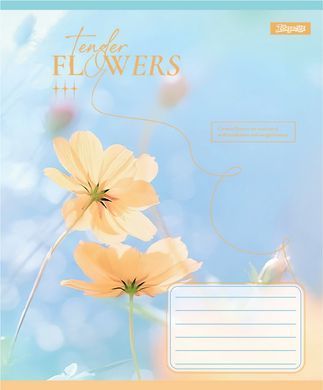 Зошит учнівський загальний 1 Вересня Tender Flowers А5 60 аркушів лінія