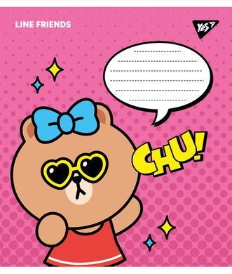 А5/12 кос. YES Line friends, зошит учнів.