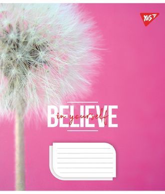 Зошит шкільний Yes Believe in yourself 24 аркушів лінія